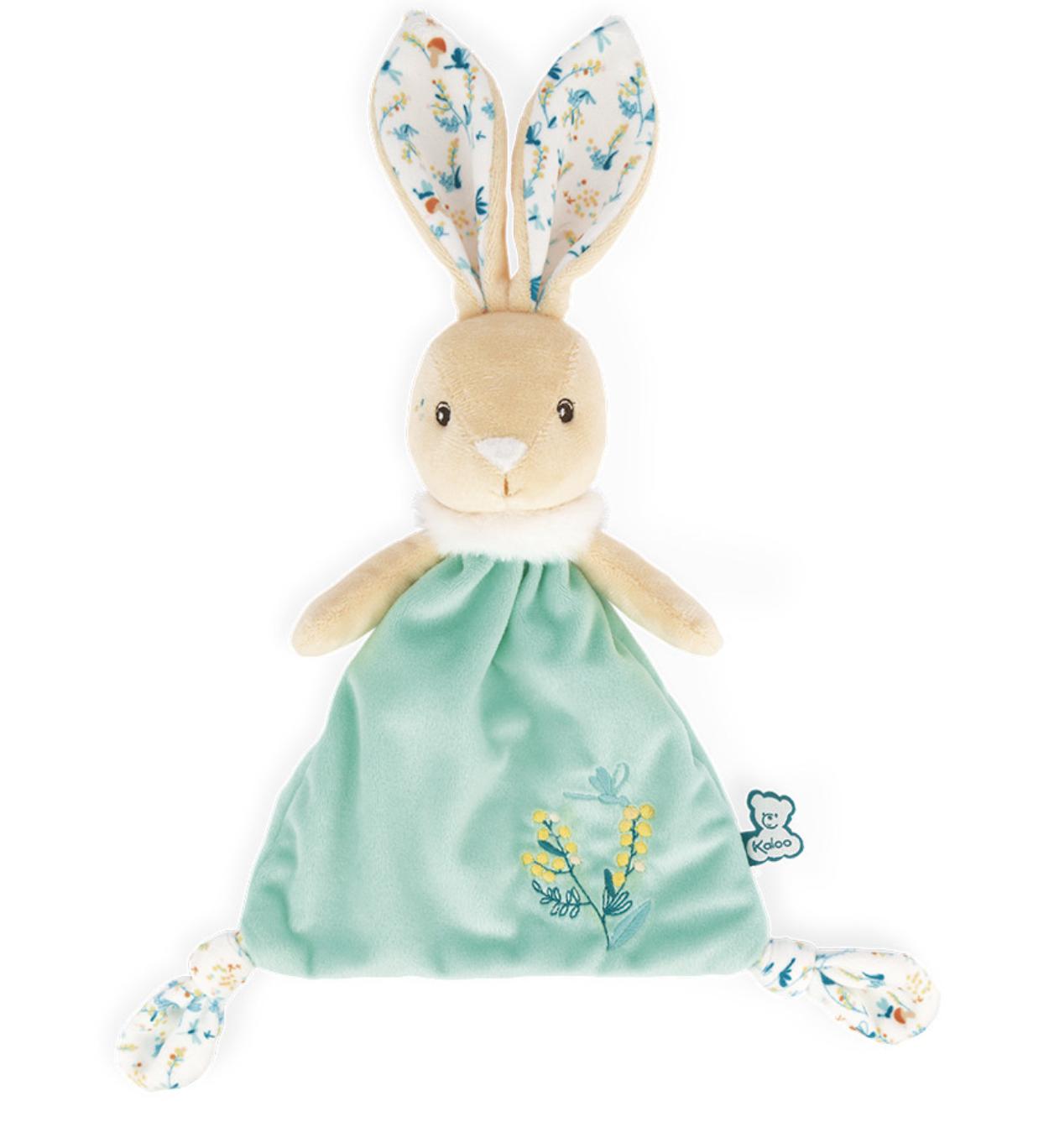 Plush Bunny with Doudou in Flower Box