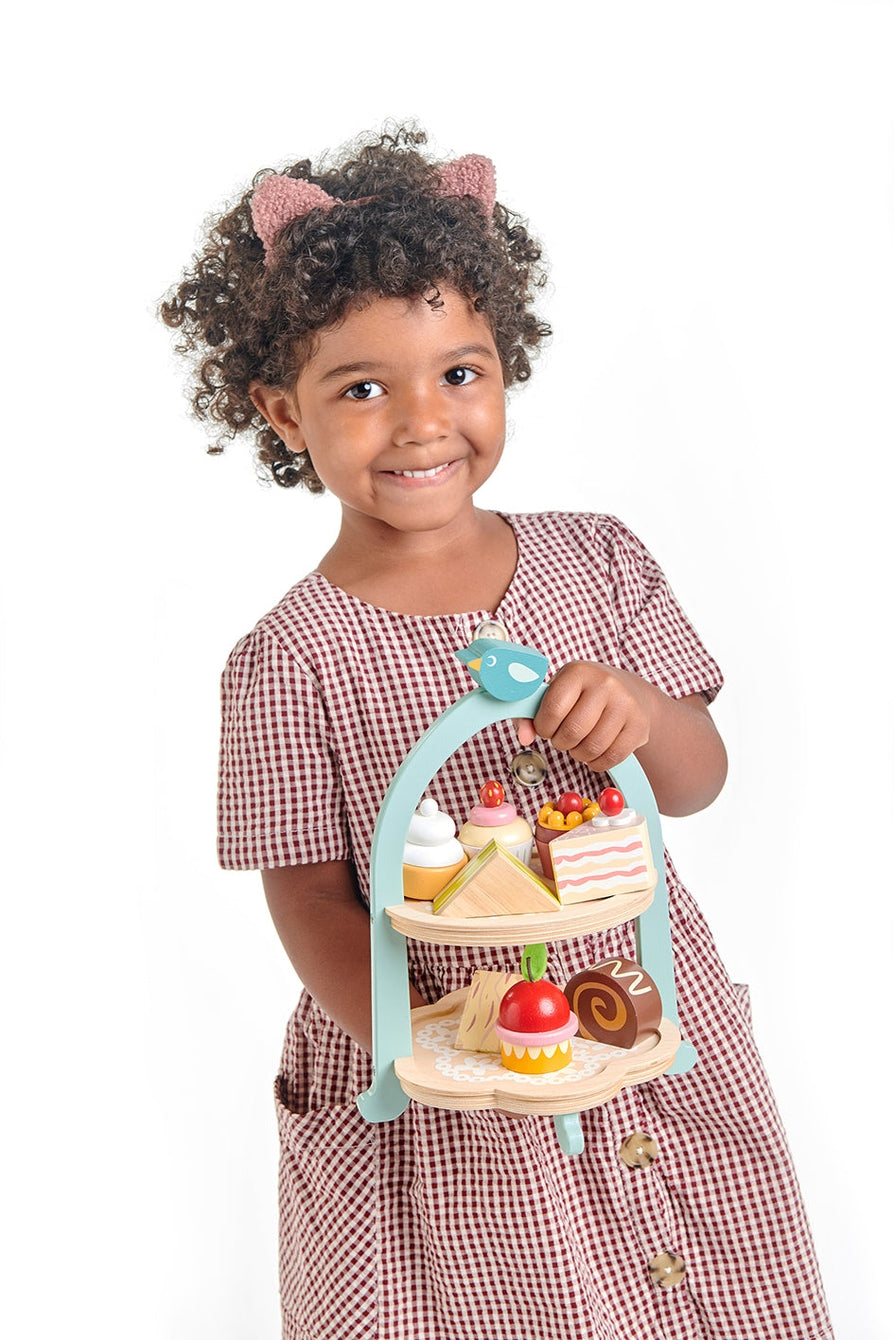 Tender Leaf Toys Birdie Wooden Afternoon Tea Stand - Little Dreamers Gift Shop