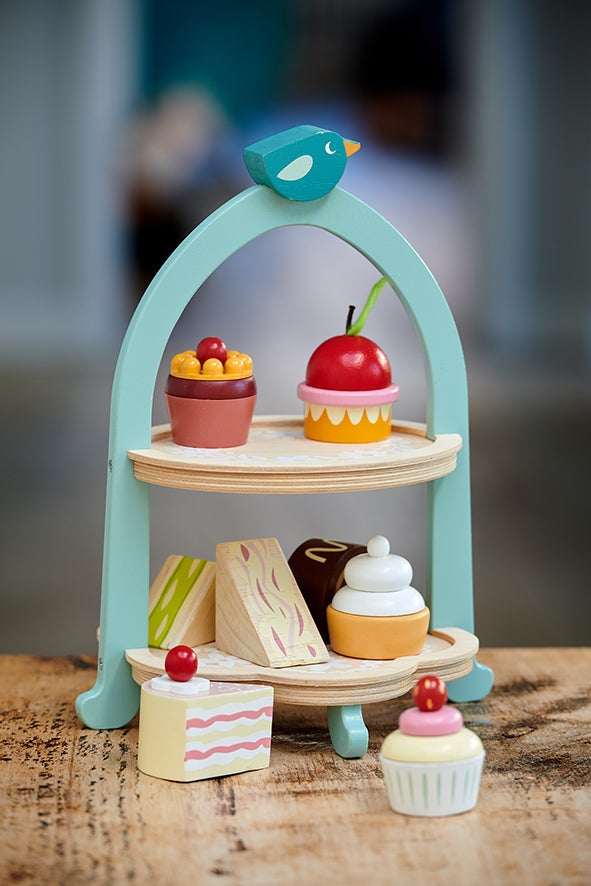 Tender Leaf Toys Birdie Wooden Afternoon Tea Stand - Little Dreamers Gift Shop